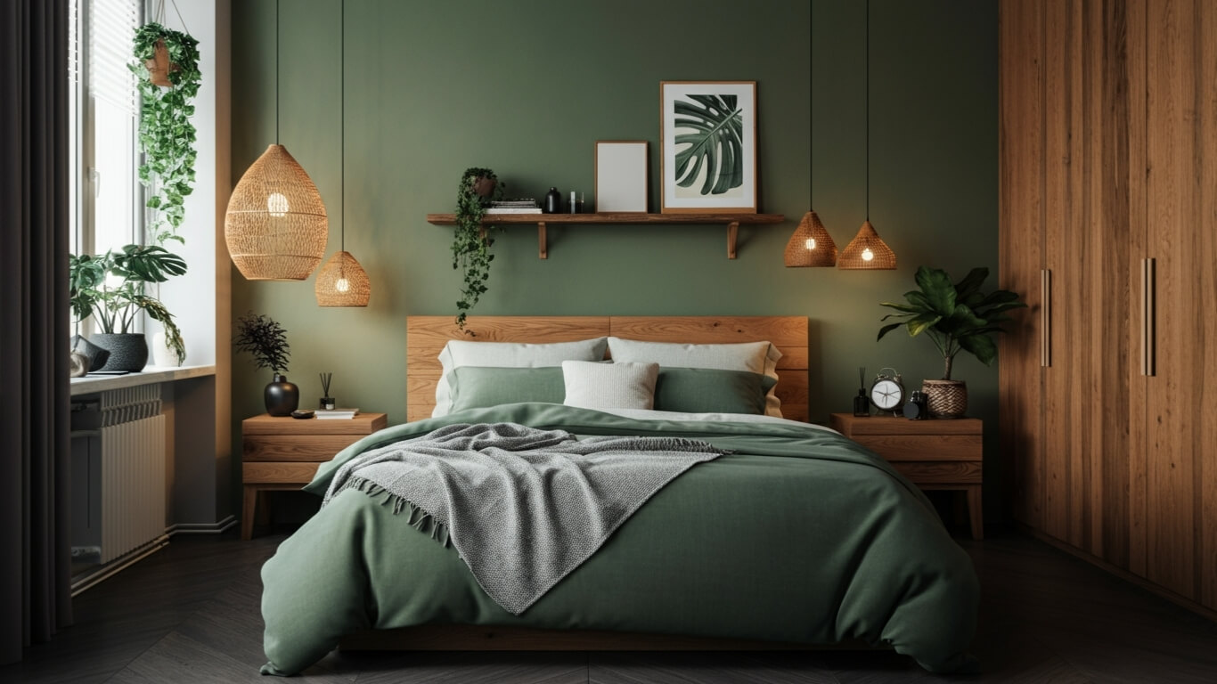 green bedroom ideas